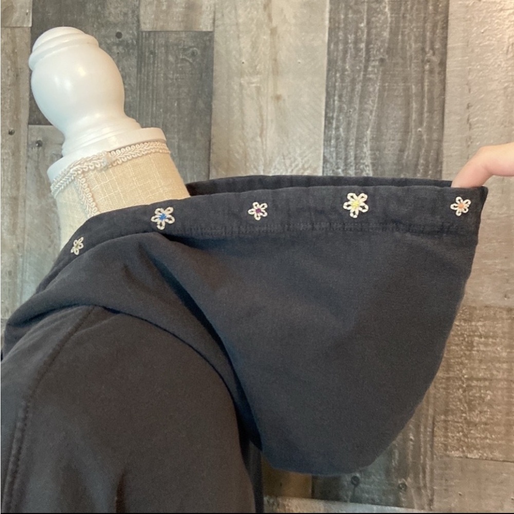 Madewell Rivet & Thread hoodie sweatshirt XXSmall floral dark feminine boho chic - Picture 5 of 11